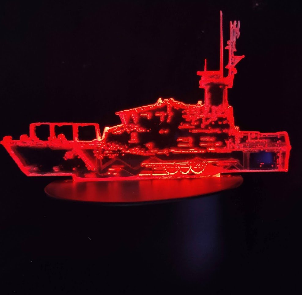 Illuminated Vessel Display