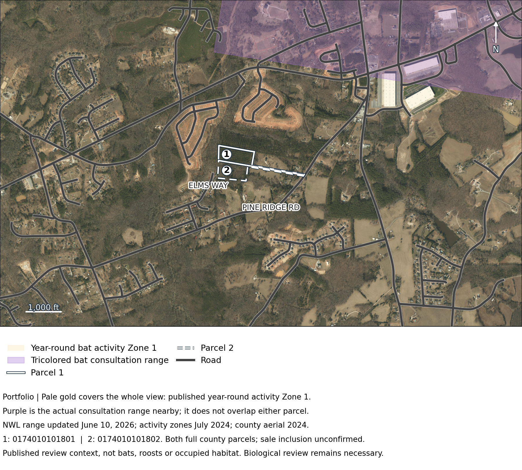 Pine Ridge: Habitat and bat-review context