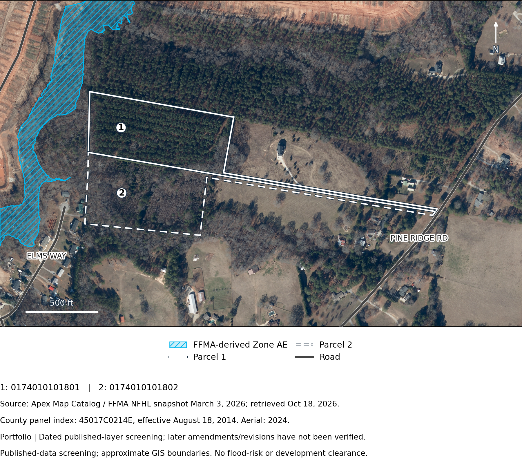 Pine Ridge: Flood hazards