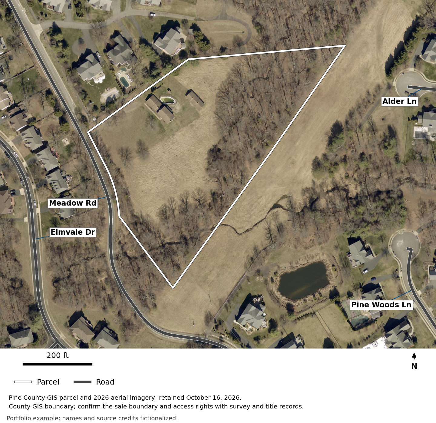 Oak Hollow: Property close-up