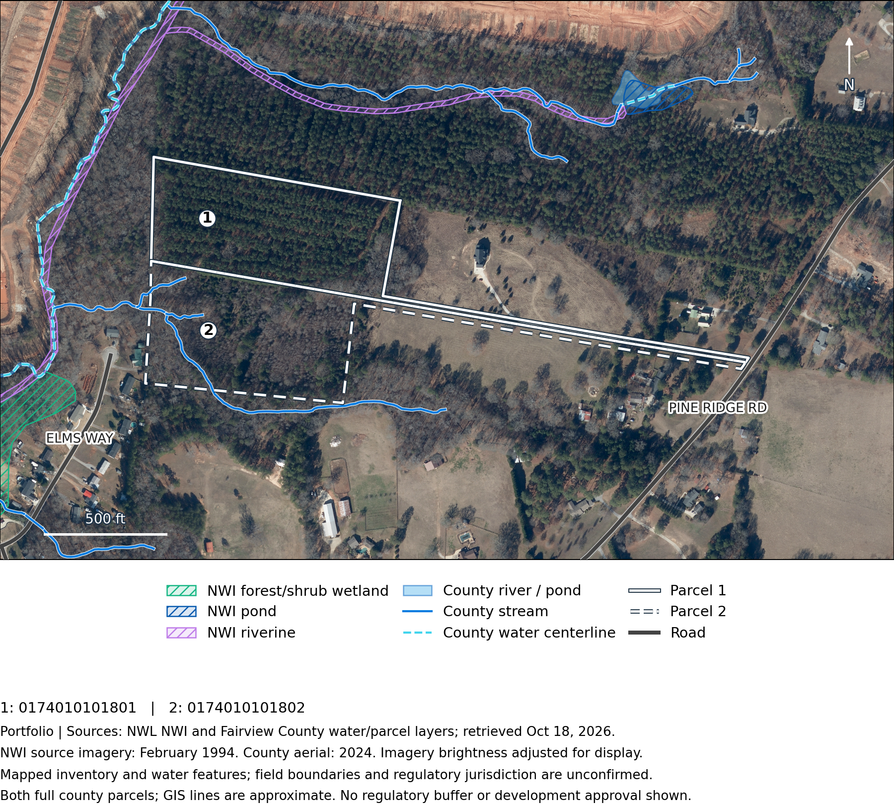 Pine Ridge: Wetlands and surface water