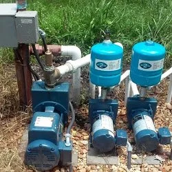 Three booster pumps plumbed in a row - Pump Repair Services, Orlando FL