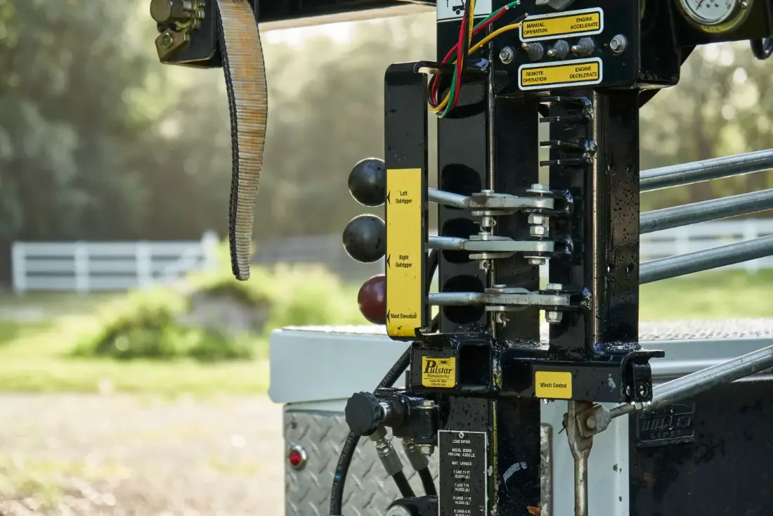 Checking the pump control panel on a Central Florida well