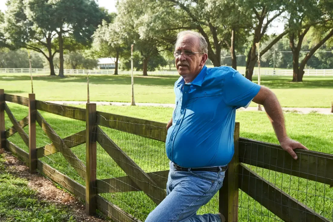 Steven Perry, owner of Pump Repair Services, on a Central Florida well job
