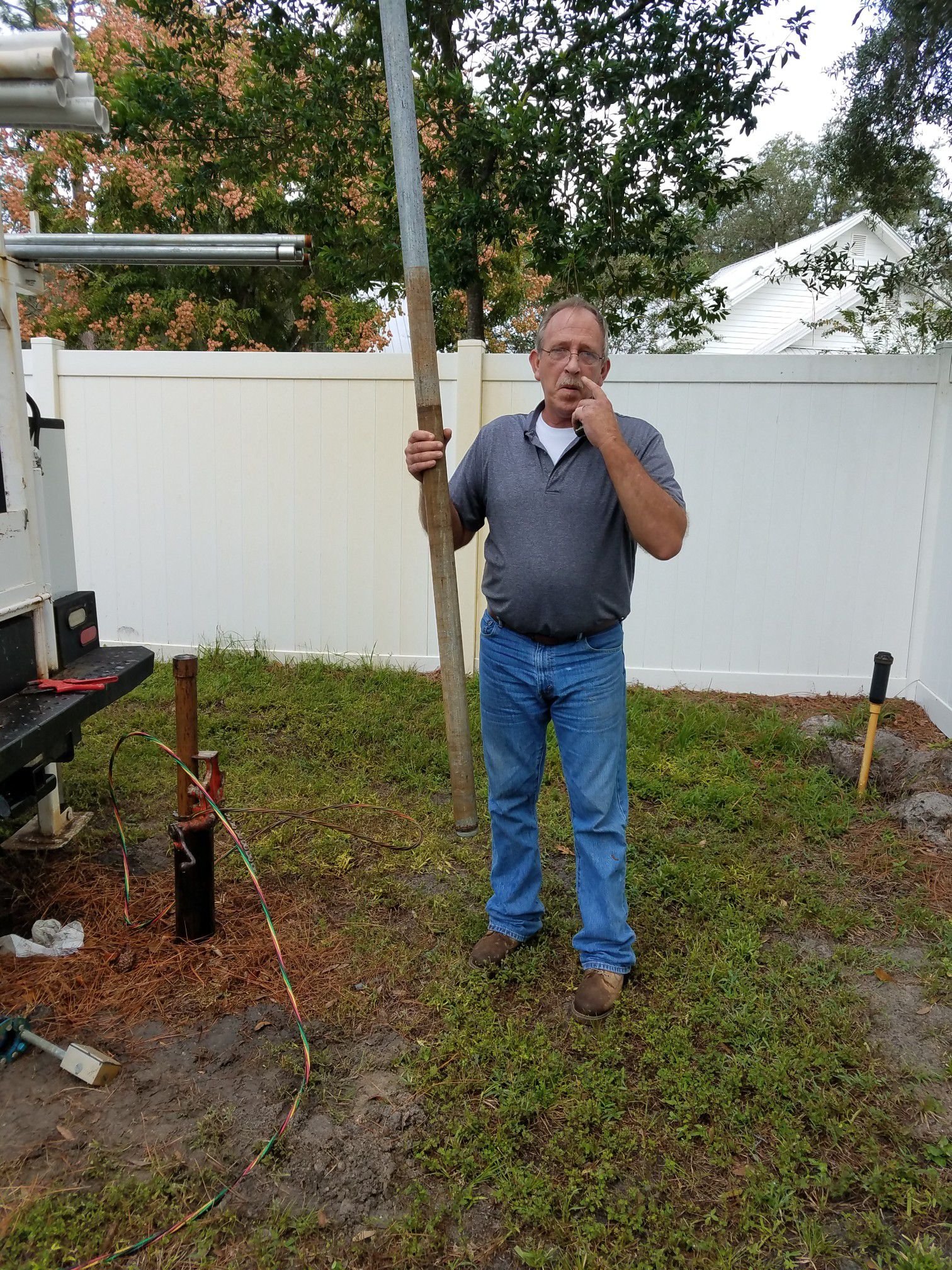 Well head with a pull pipe - Pump Repair Services, Orlando FL
