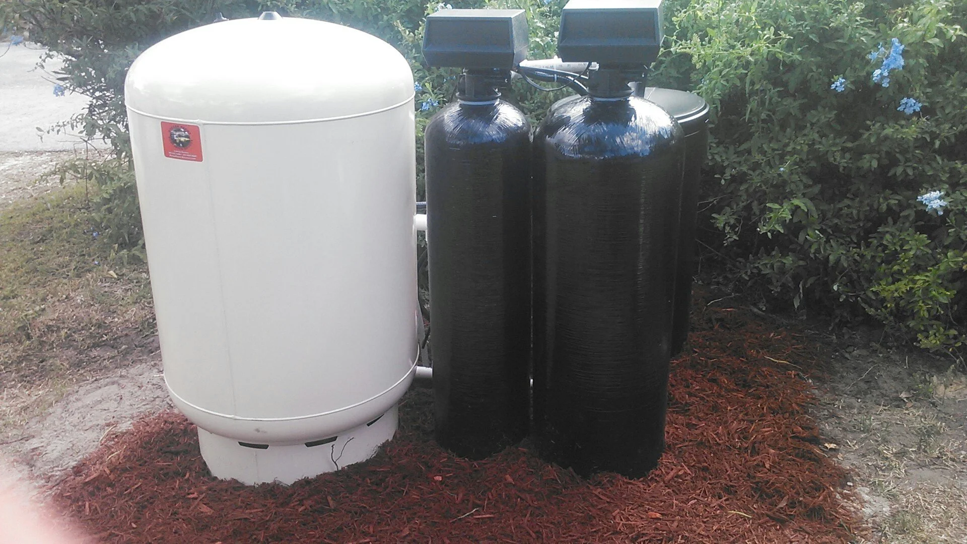 Softener and twin carbon tanks installed - Pump Repair Services, Orlando FL