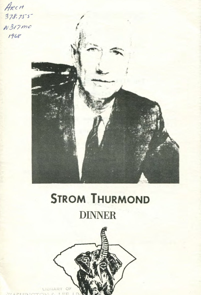 Governor Strom Thurmond at Mock Convention