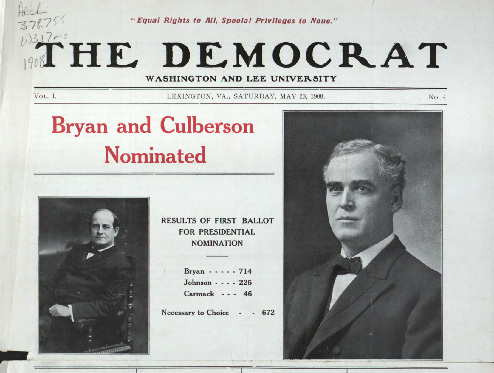 The inaugural Mock Convention