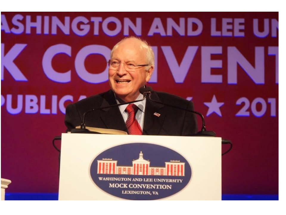 Dick Cheney at Mock Convention
