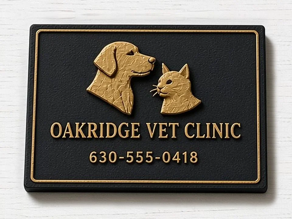 Oakridge Vet Clinic example card