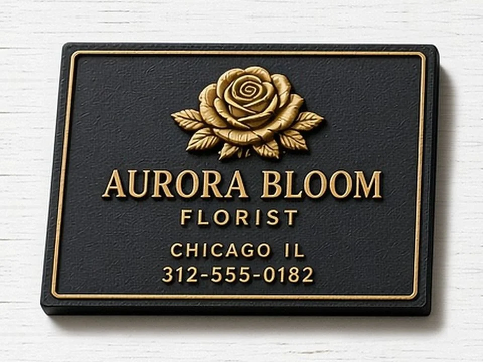 Aurora Bloom Florist example card