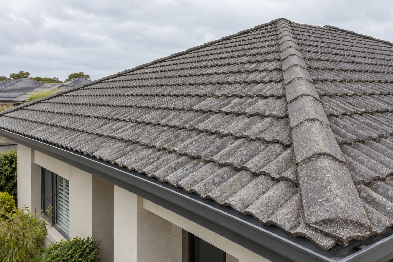 AI-generated illustration: Roof cleaning after cleaning