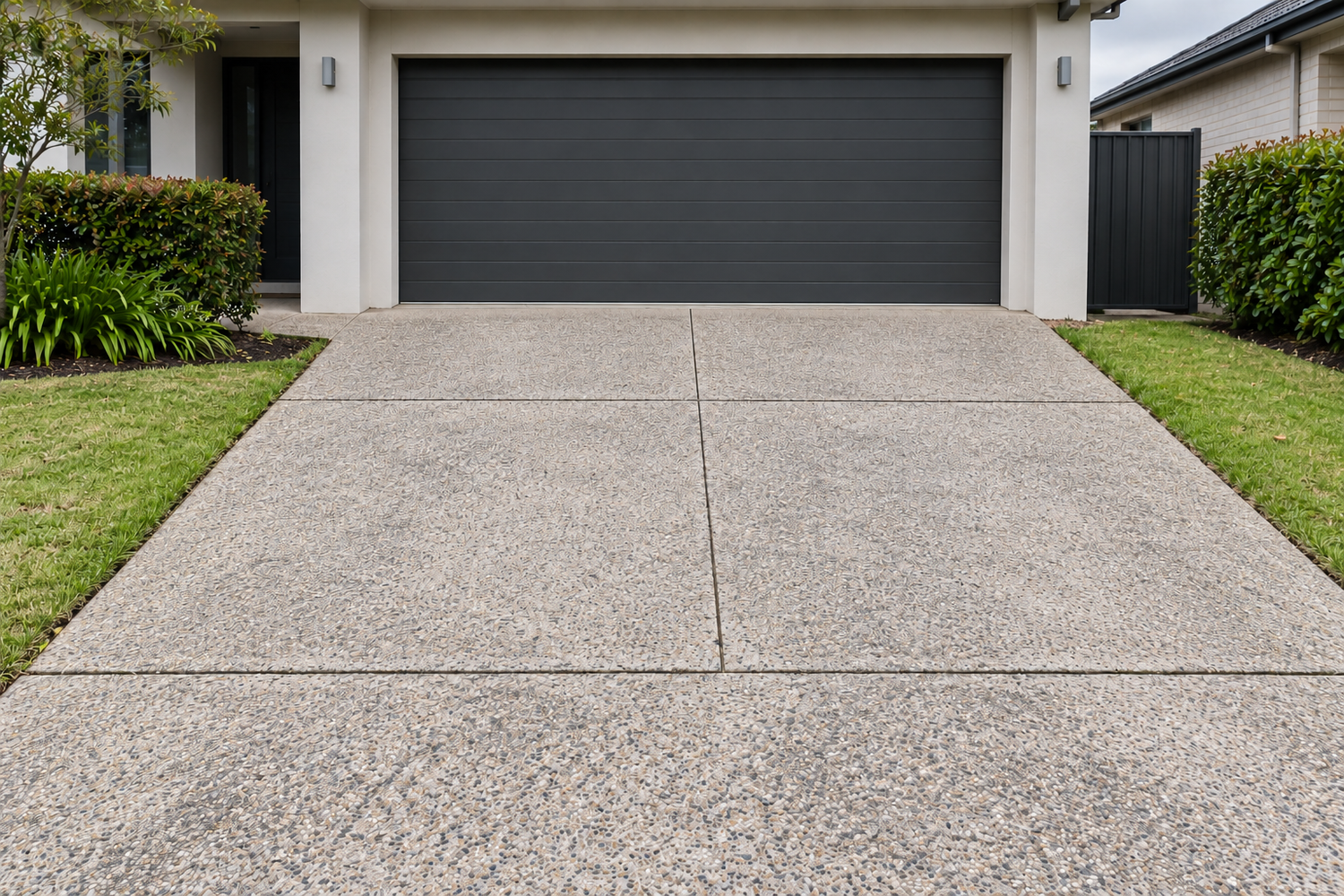 AI-generated illustration: Driveway cleaning after cleaning