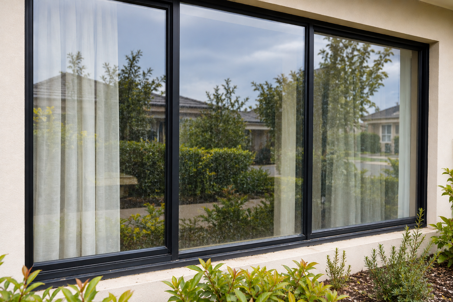 AI-generated illustration: Exterior windows after cleaning