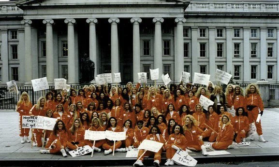 Archive photo from Hooters history