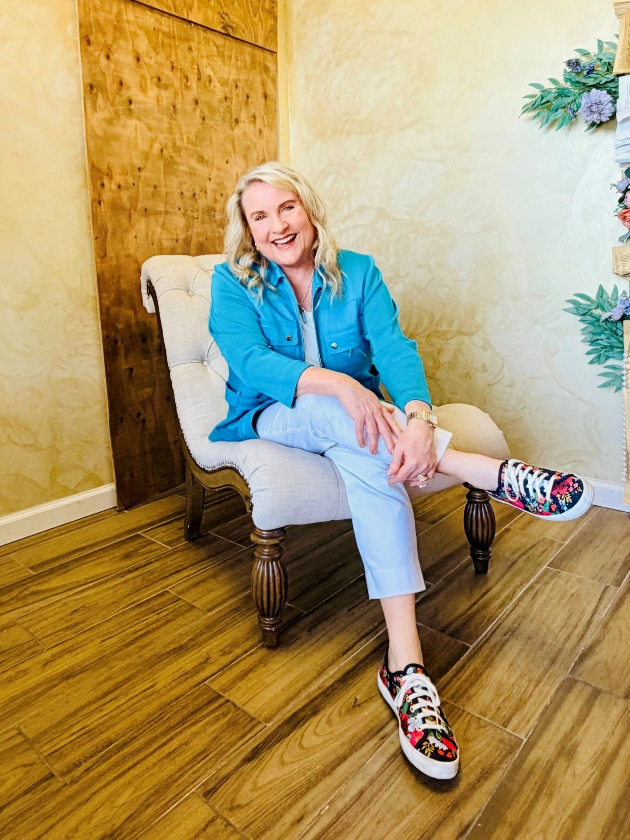 Bronwyn Davis sitting