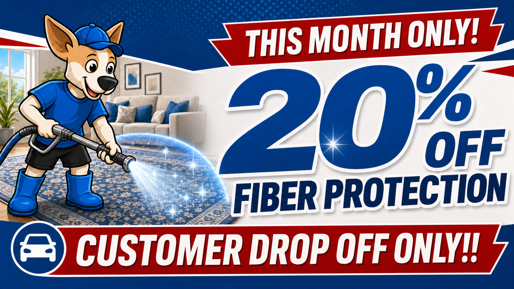 Drop off promotional graphic