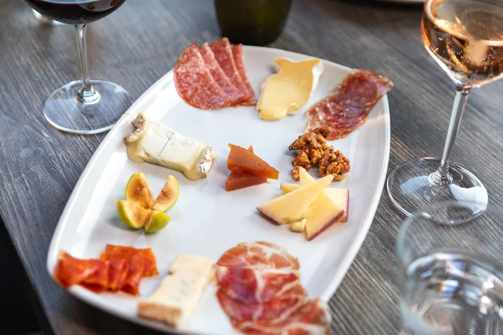 Charcuterie and cheese at Bacchus
