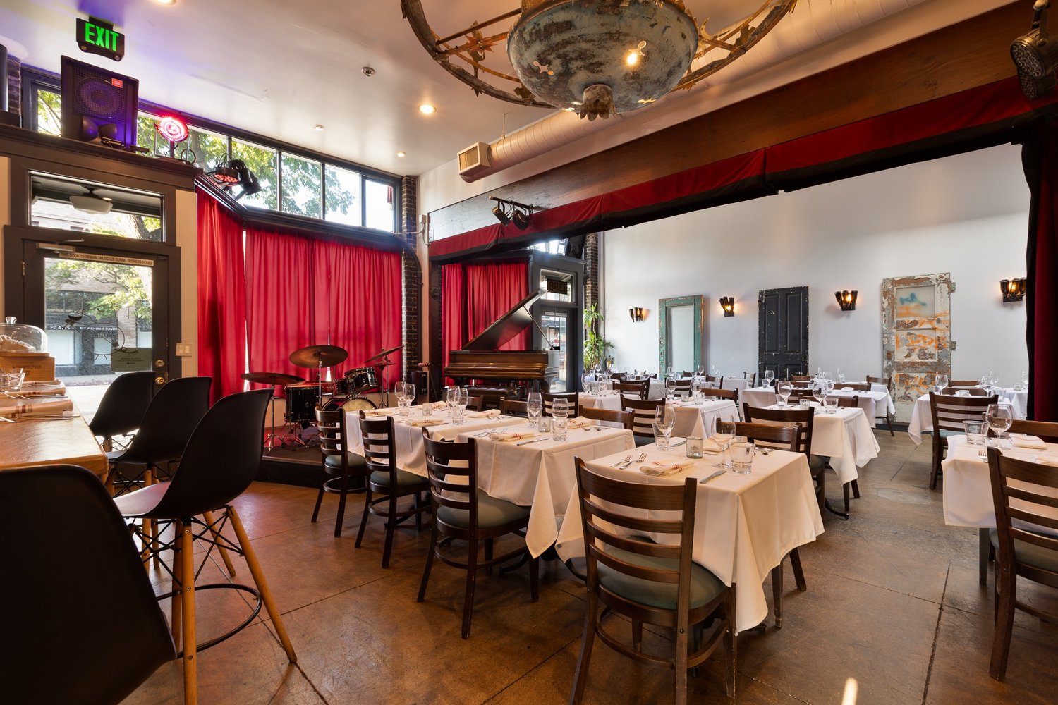 The dining room at Bacchus Kitchen + Wine Bar