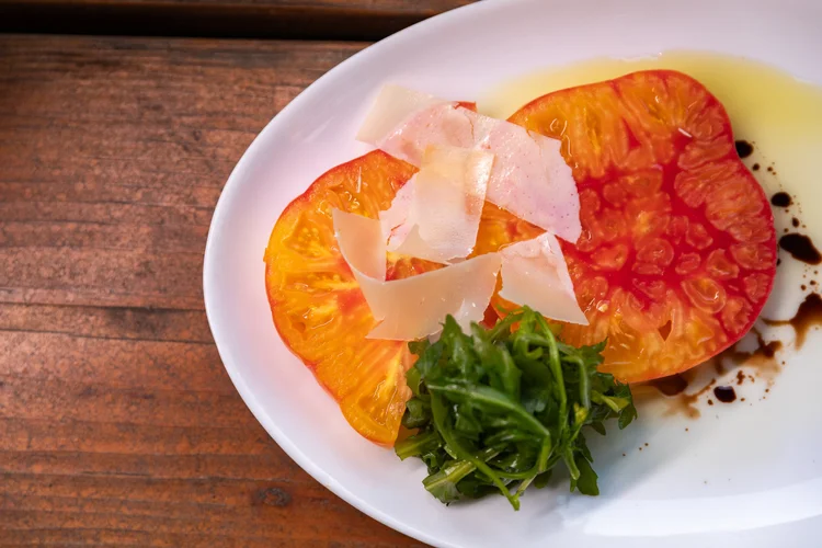 A plated seasonal dish at Bacchus