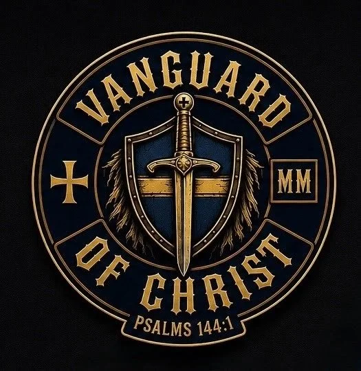 Vanguard of Christ circular ministry logo