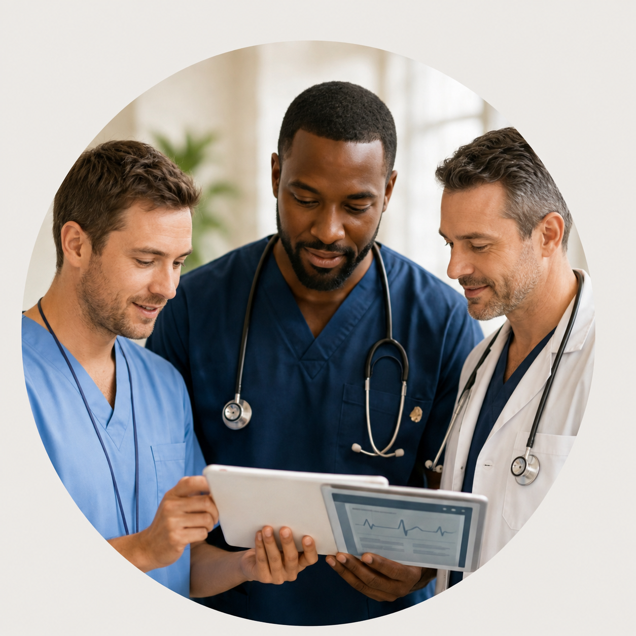 TrustStar healthcare professionals reviewing patient information
