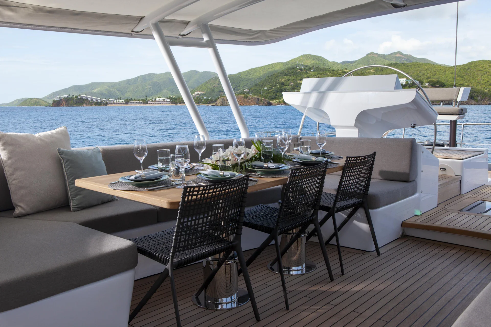 Radiance’s alfresco dining area