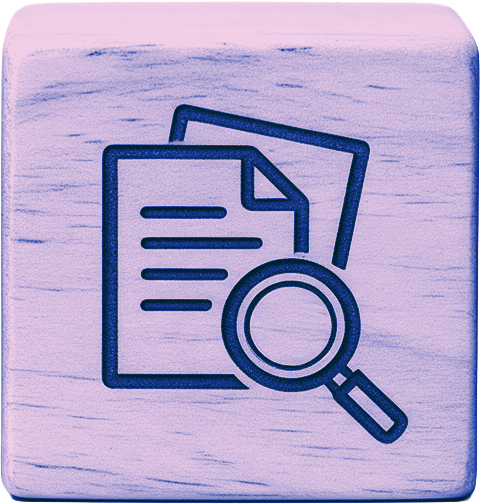Documento com lupa — rigor normativo
