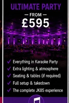 Ultimate Party package pricing