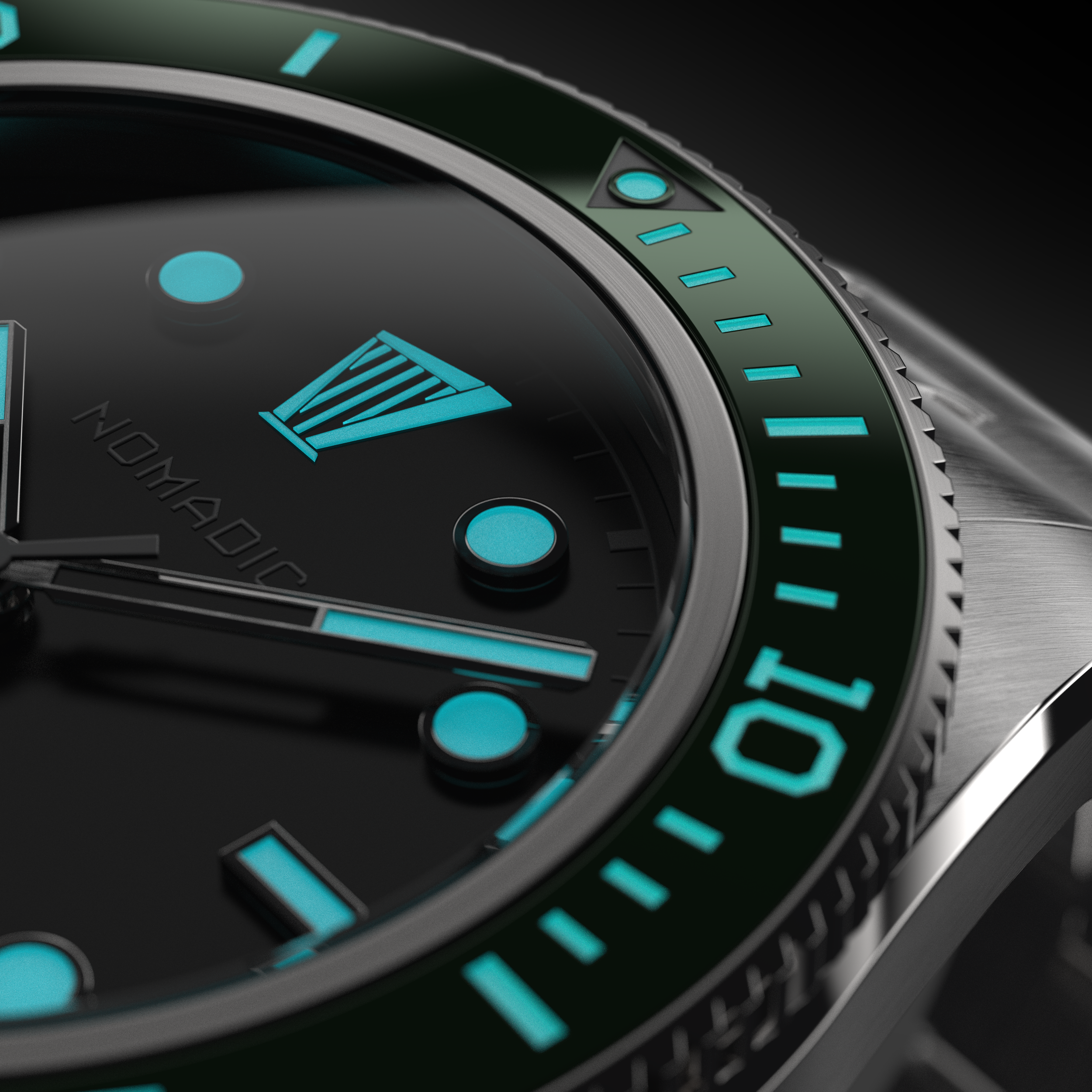 Close-up CGI watch render