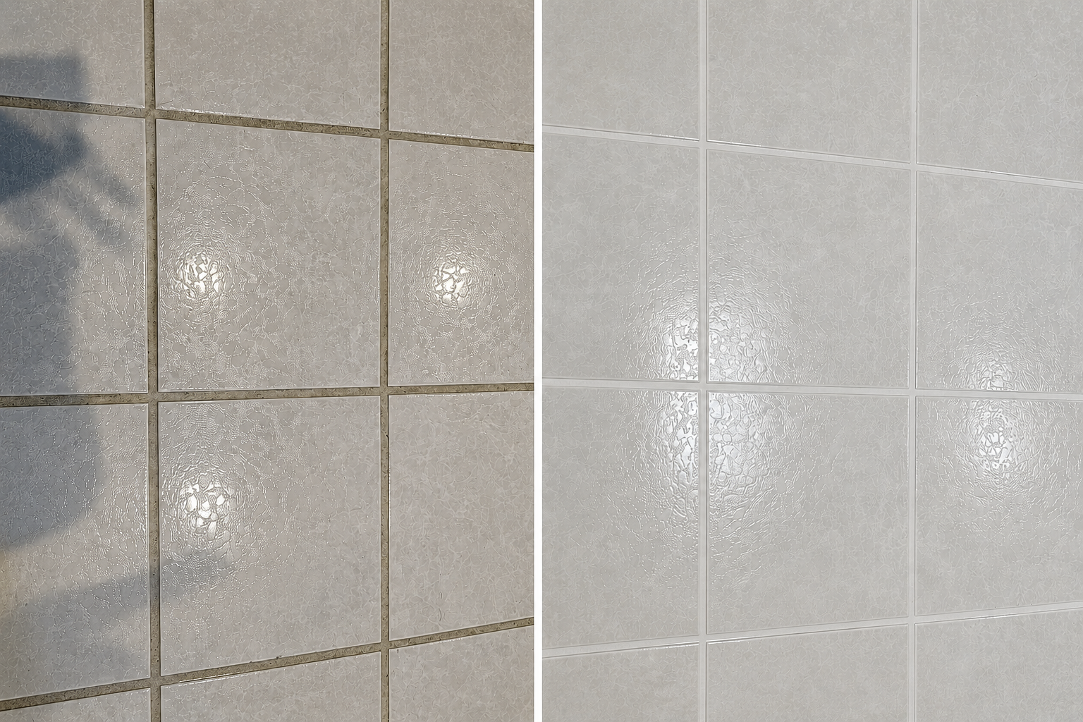 Grout cleaning result