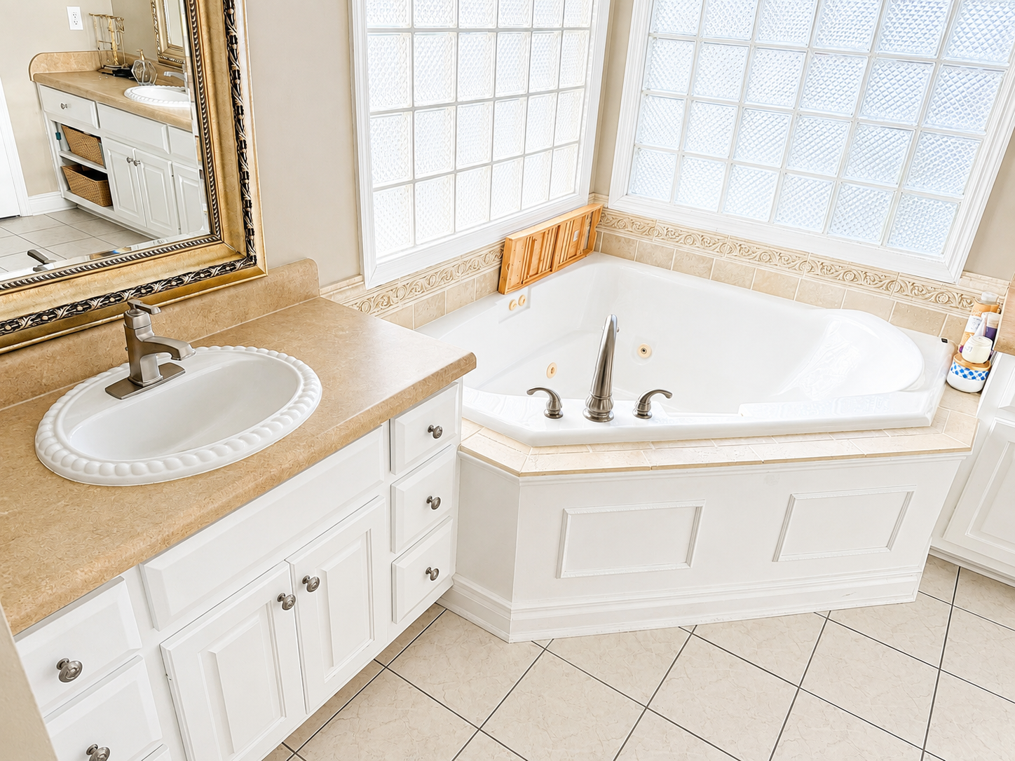 Detailed bathroom cleaning