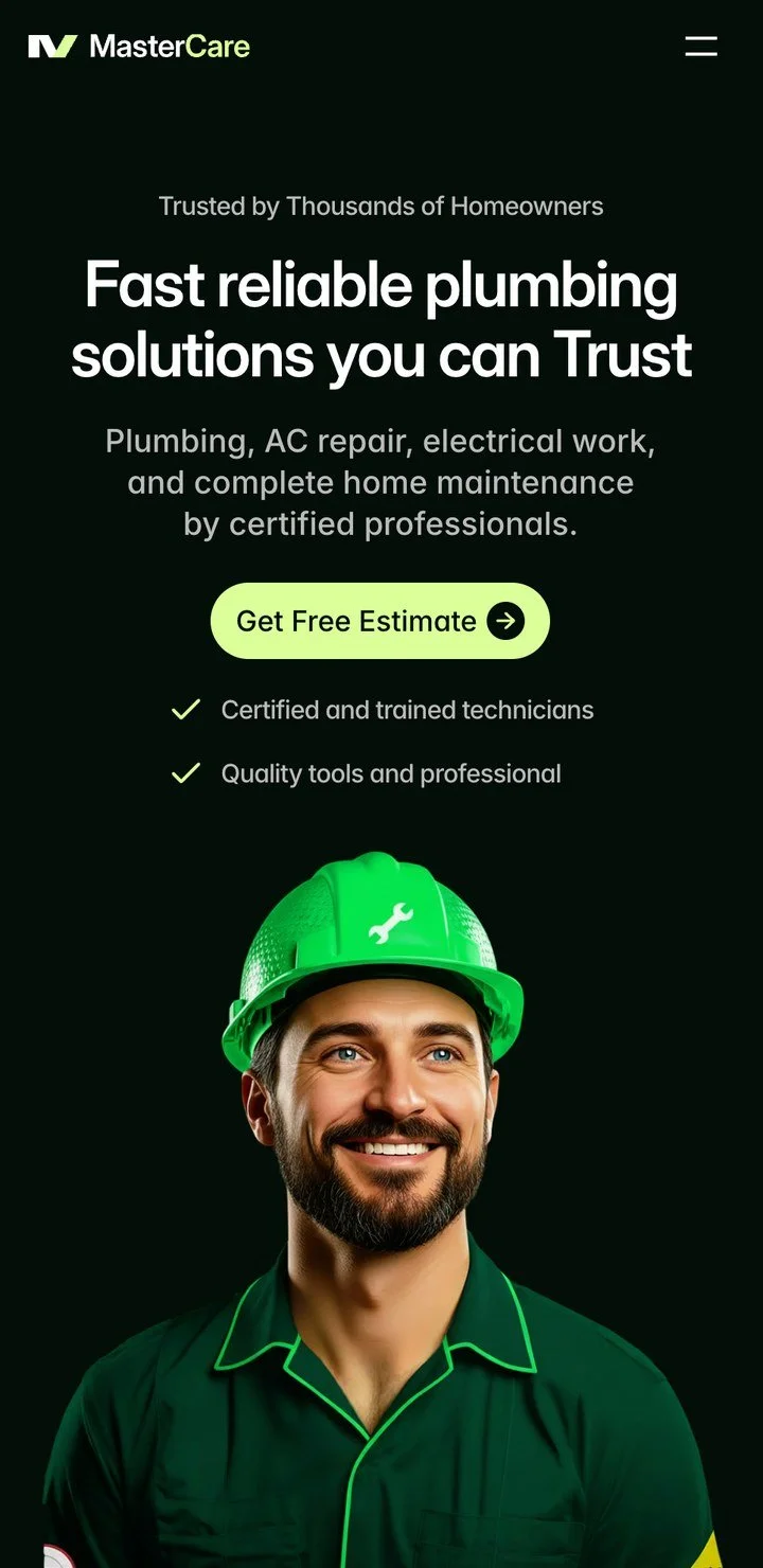 Plumber website build