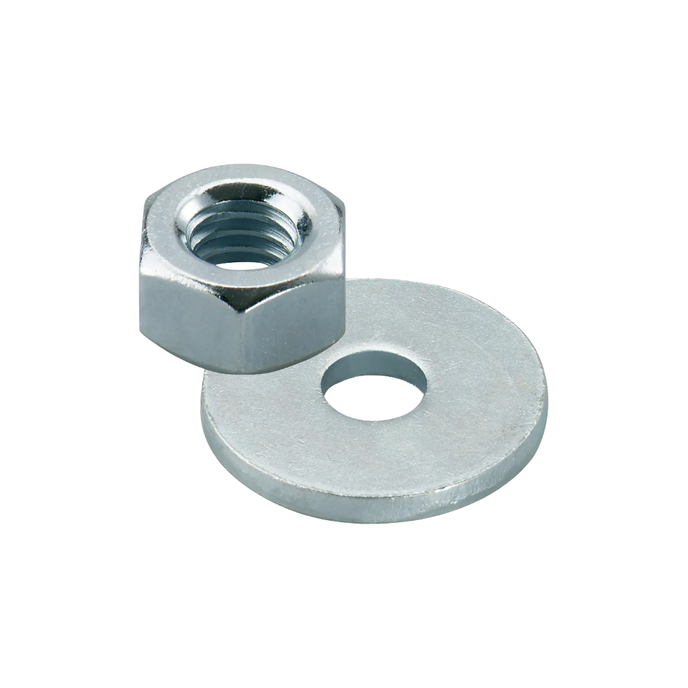 Nuts and washers for industrial applications