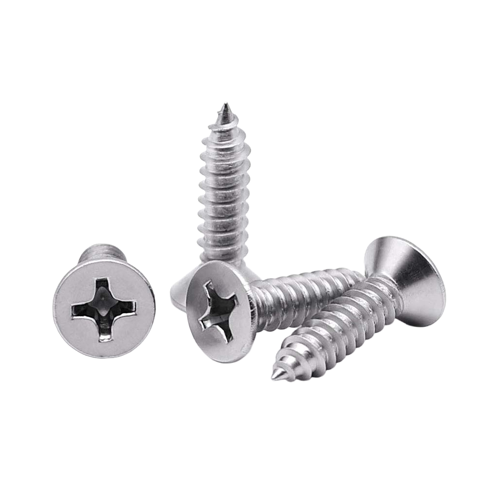 A selection of industrial and construction screws