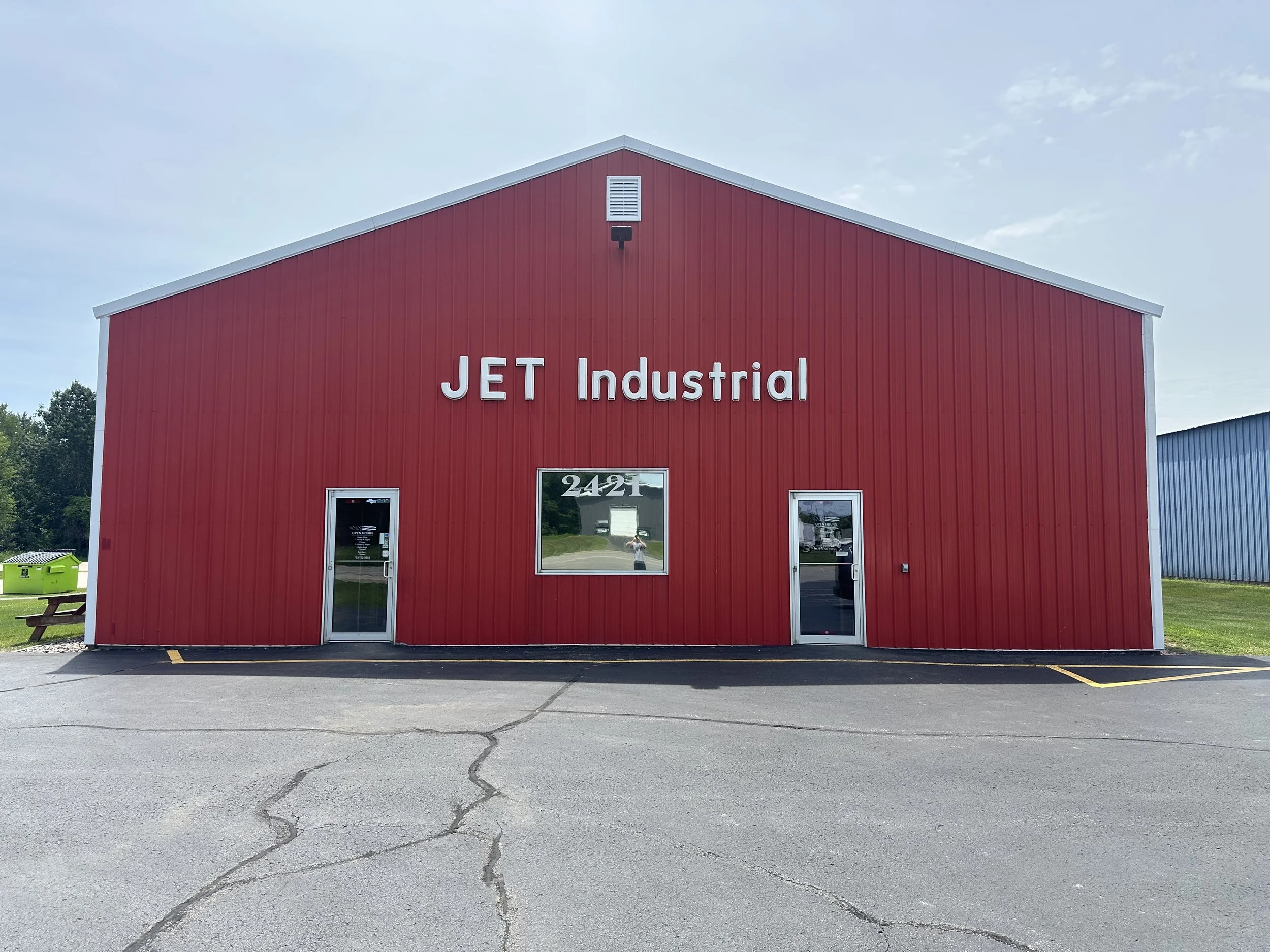 Jet Industrial storefront in Marinette, Wisconsin