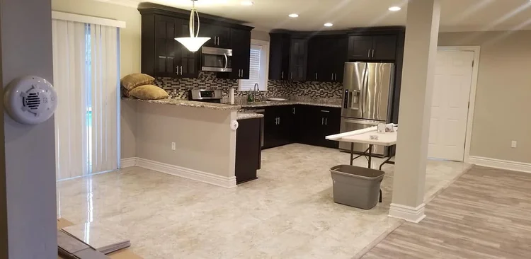 Kitchen finishes — EC Construction project photograph.