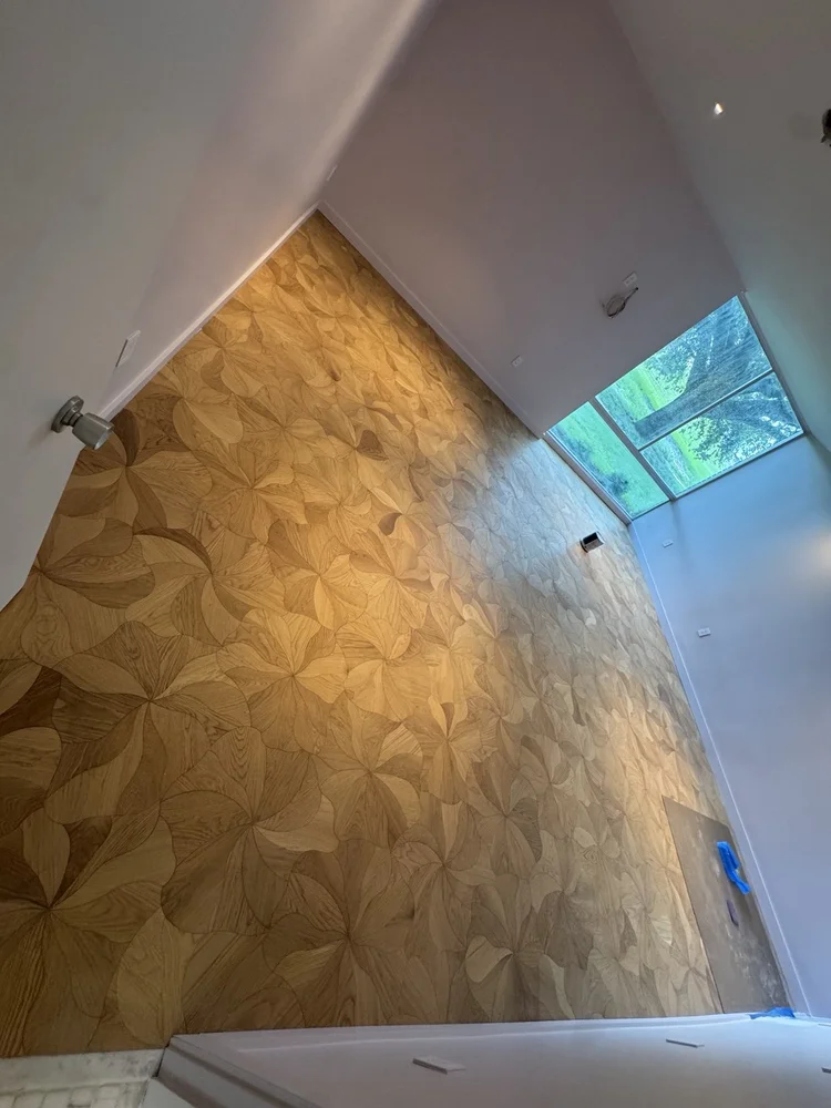 Mosaic floors and vanity details — project view.
