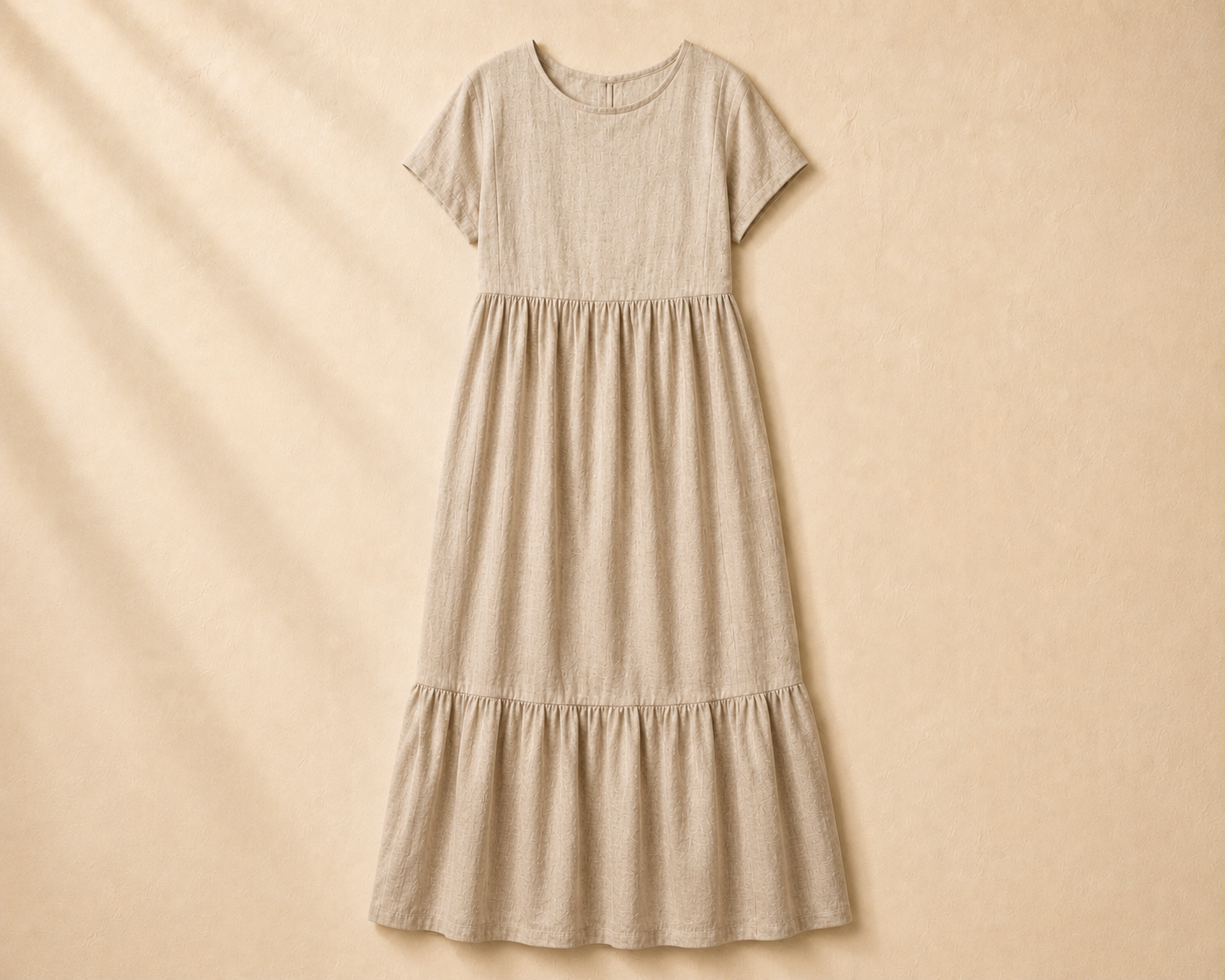 Hand-painted tiered dress