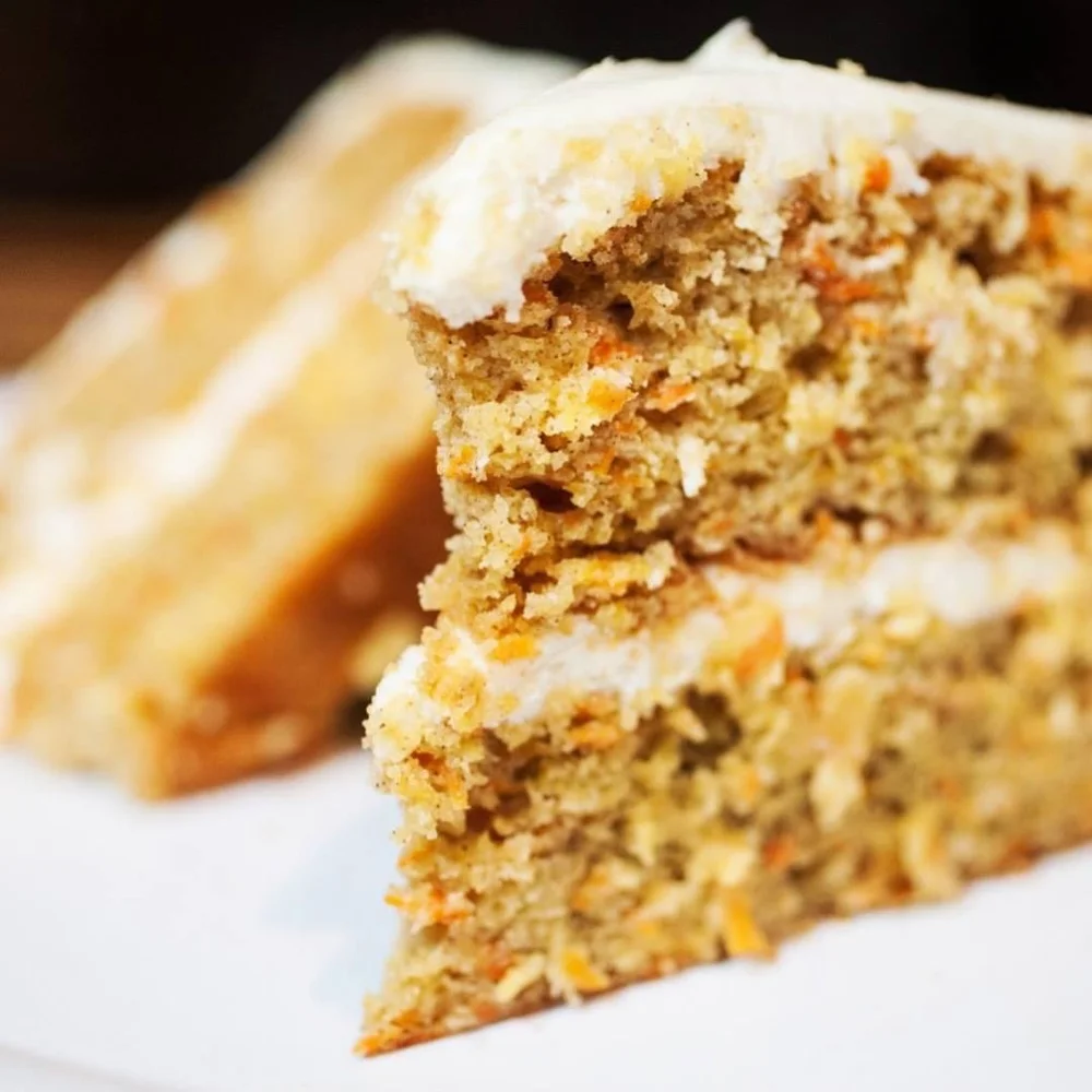 House-made carrot cake at Red River Rockhouse