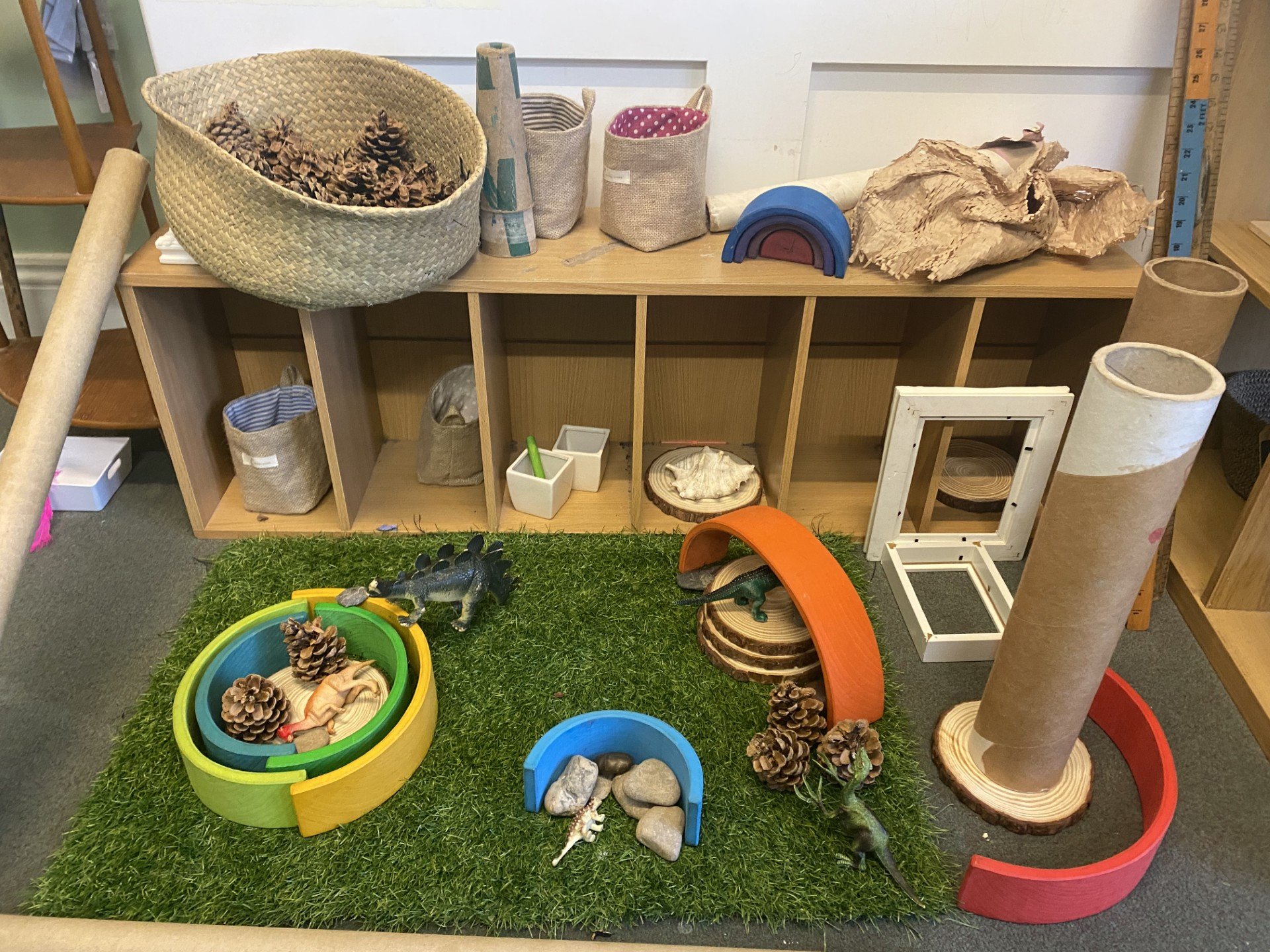 Natural small-world learning activity at Rydal Day Nursery