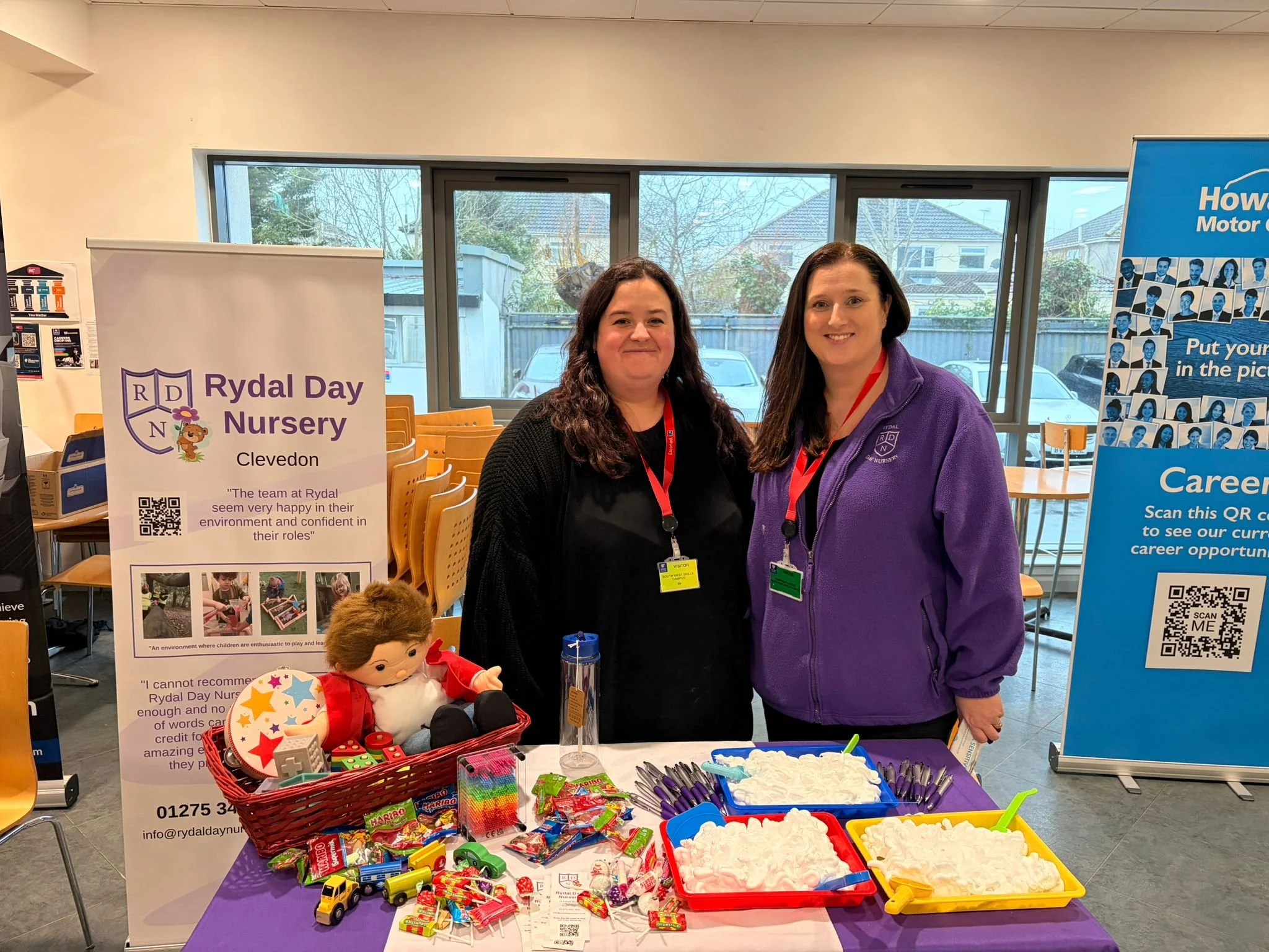 Rydal Day Nursery team at a careers fair