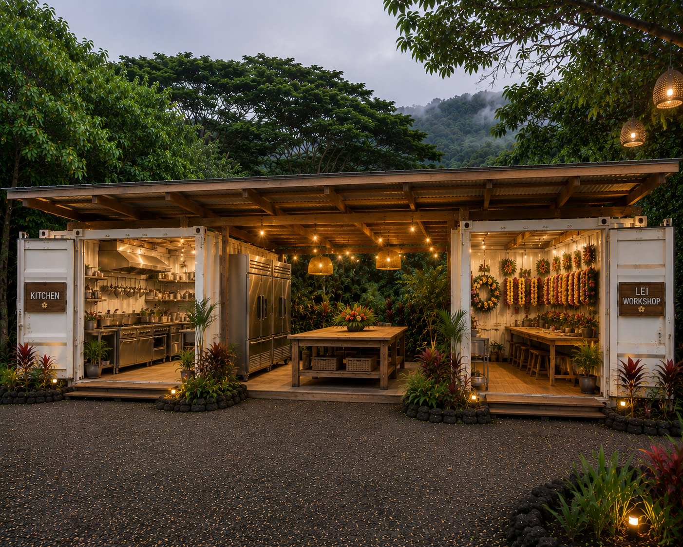 Kitchen and Lei Workshop