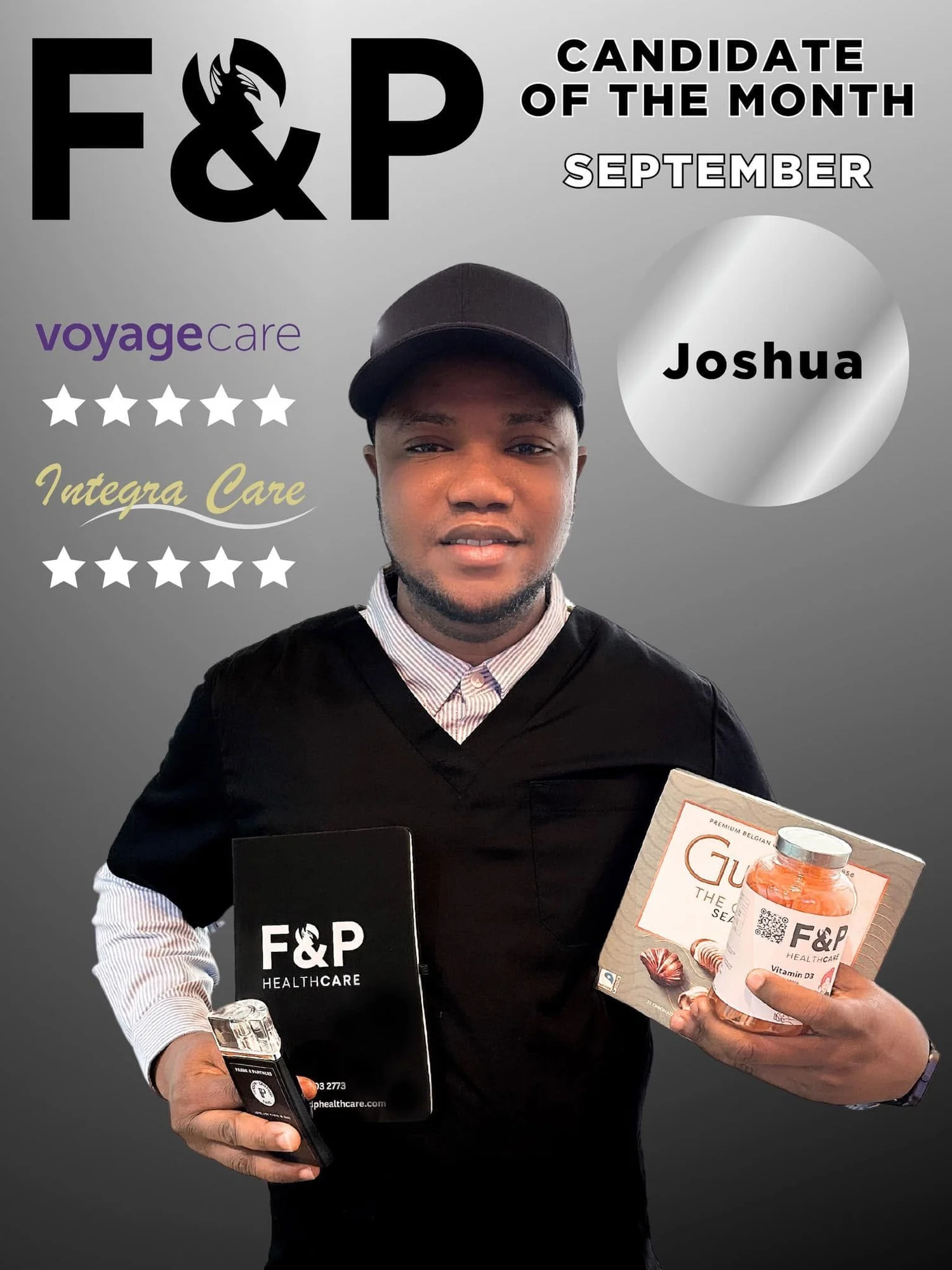 Candidate of the month for September — Joshua — original F&P Healthcare image