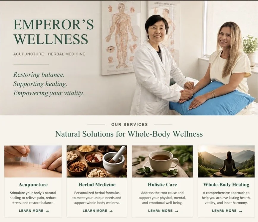 Emperor's Wellness website