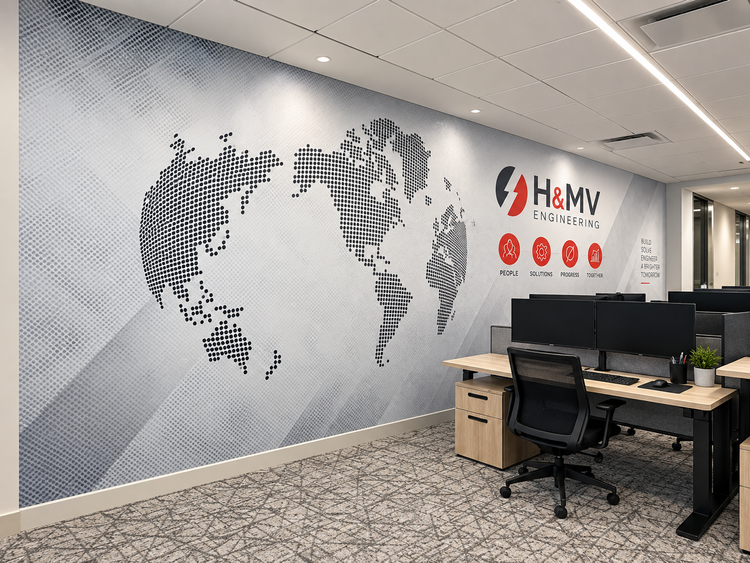 Office wall graphic