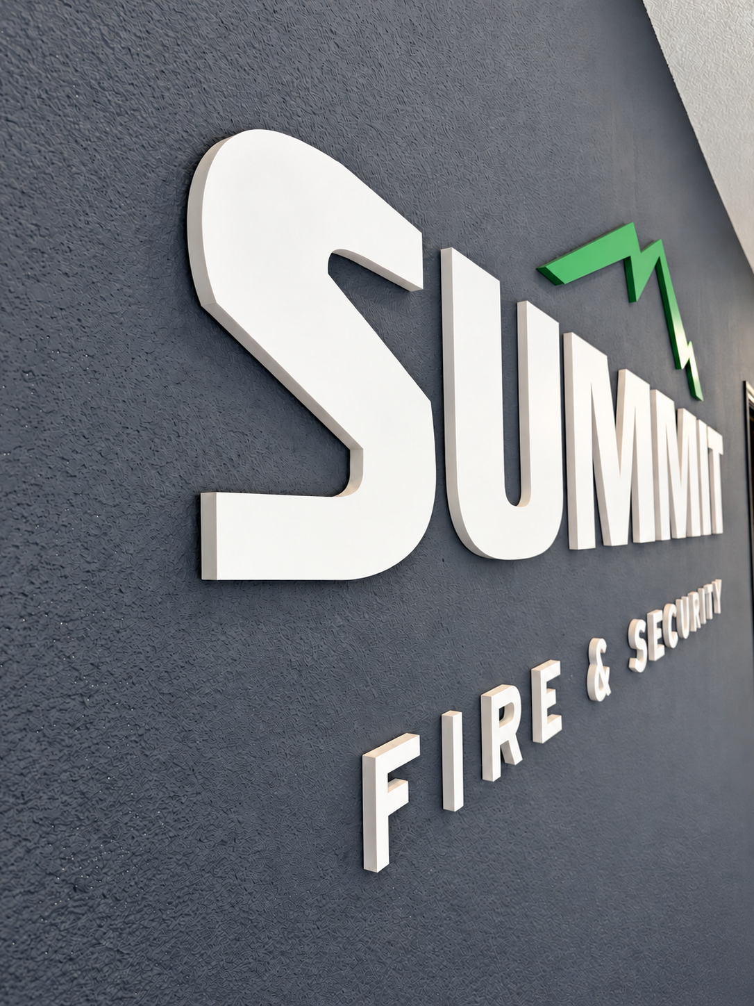 Interior logo sign