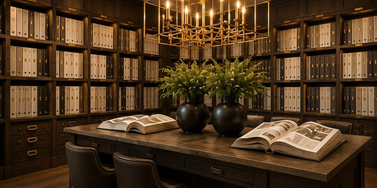 Shelf of design books