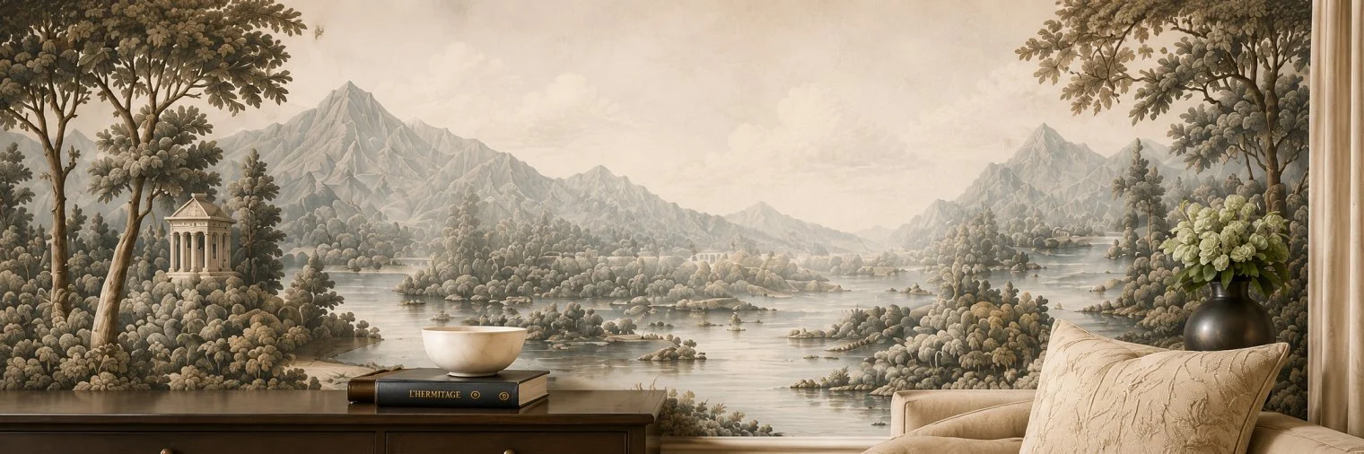 Mural wallpaper landscape scene