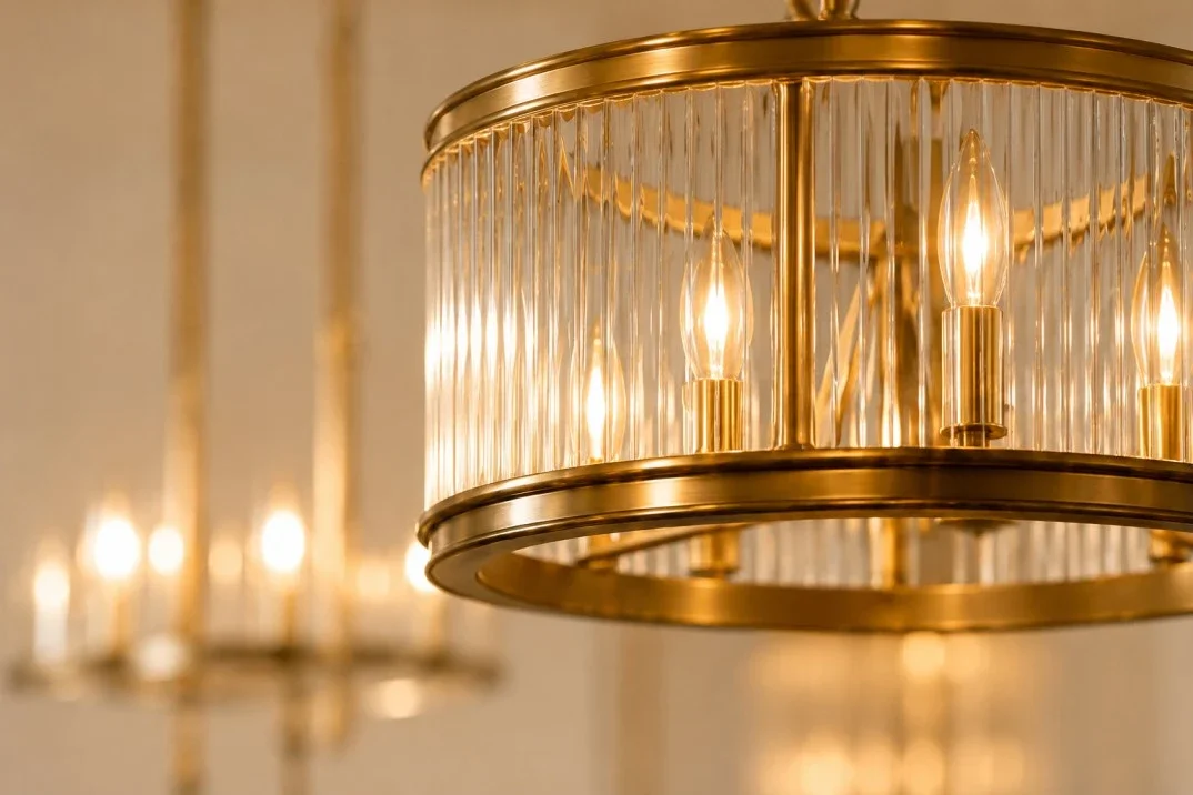 Statement chandelier detail